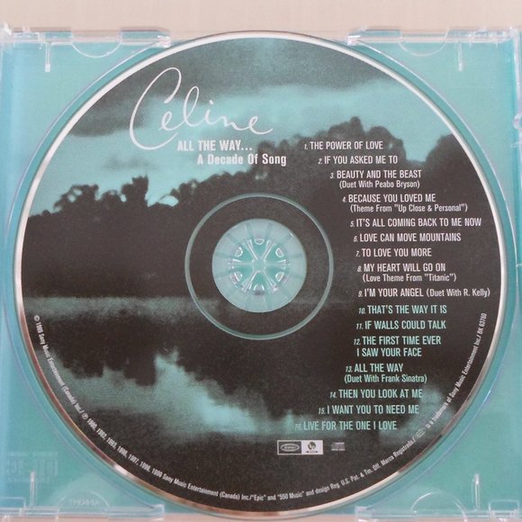 Celine Dion CD - ALL THE WAY…A Decade Of Song - Picture 2 of 5
